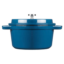 Load image into Gallery viewer, 12cm Blue Cast Iron Casserole