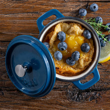 Load image into Gallery viewer, 12cm Blue Cast Iron Casserole