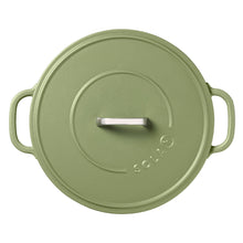 Load image into Gallery viewer, 28cm Matt Green Cast Iron Casserole