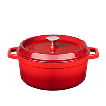 Load image into Gallery viewer, 24cm Red Cast Iron Casserole