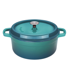 Load image into Gallery viewer, 28cm Petrol Cast Iron Casserole