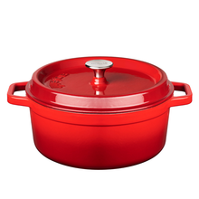 Load image into Gallery viewer, 28cm Red Cast Iron Casserole
